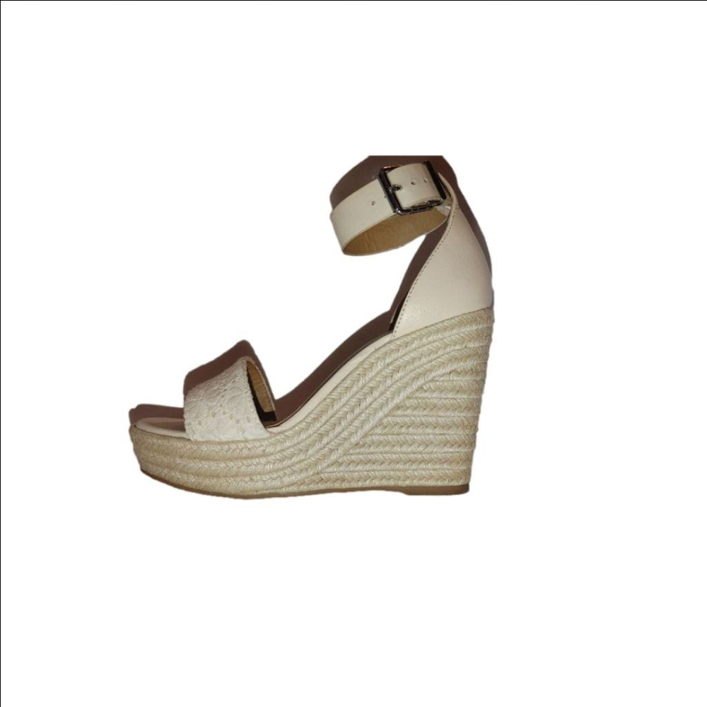 Copper Key Espadrille Wedges Size 6.5M